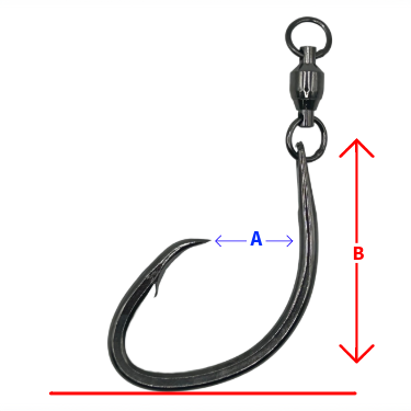 Charlie Brown Circle Hooks With Ball Bearing Swivel